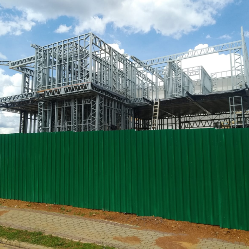 construção steel frame